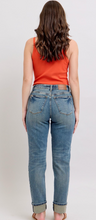 Load image into Gallery viewer, Judy Blue Medium Rise Vintage Wash Boyfriend Double Roll Cuff