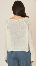 Load image into Gallery viewer, Light Knit Melange Boat Neck Sweater