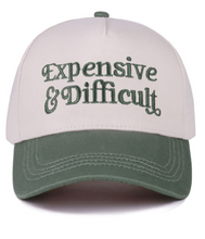 Load image into Gallery viewer, Expensive & Difficult Two Tone Canvas Cotton Cap