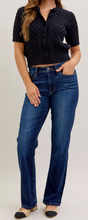 Load image into Gallery viewer, Judy Blue Mid Rise Straight Dark Wash Jean