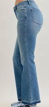 Load image into Gallery viewer, Judy Blue Mid Rise Slim Bootcut Tummy Control Release Hem