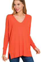 Load image into Gallery viewer, Zenana Cashmere Feel V-neck Sweater