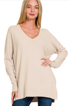 Load image into Gallery viewer, Zenana Cashmere Feel V-neck Sweater