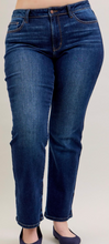 Load image into Gallery viewer, Judy Blue Mid Rise Straight Dark Wash Jean