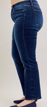 Load image into Gallery viewer, Judy Blue Mid Rise Straight Dark Wash Jean