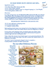 Load image into Gallery viewer, Country Home Creations - No Bake Berry Blitz Cheesecake Mix