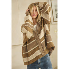 Load image into Gallery viewer, Oli & Hali Washed Colorblock Patchwork Cardigan | Women’s Oversized Knit
