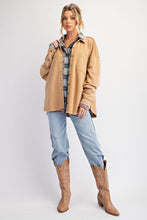 Load image into Gallery viewer, Easel Button Down Mineral Washed Terry Shacket