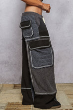 Load image into Gallery viewer, POL Quilted Casual Contrast Solid Knit Pants