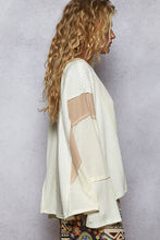 Load image into Gallery viewer, POL Round Neck Solid Knit Long Sleeve Top - Cream