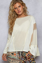 Load image into Gallery viewer, POL Round Neck Solid Knit Long Sleeve Top - Cream