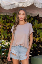 Load image into Gallery viewer, Sew In Love Round Neck Short Sleeve Top