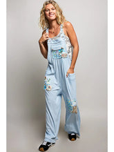 Load image into Gallery viewer, April26 Array - POL - Textured Knit Patchwork Straight Leg Overalls