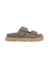 Load image into Gallery viewer, MIA Shoes GEN Slide – Women’s Sandal with Gold Buckles