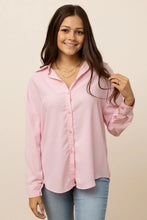 Load image into Gallery viewer, Grace + Emma Kathryn Classic Button-Up Light Pink