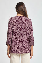 Load image into Gallery viewer, Dear Scarlett Lizzy Luxe Top- Purple Floral