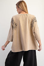 Load image into Gallery viewer, Easel Animal Star Patch Terry Oversized Tee