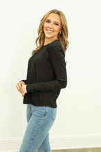 Load image into Gallery viewer, Grace + Emma Ribbed Long-Sleeve Top