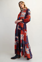 Load image into Gallery viewer, Easel Patch Printed Rayon Gauze Maxi Dress