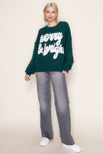Load image into Gallery viewer, Merry & Bright Cable Knit Sweater