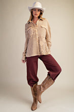 Load image into Gallery viewer, Easel Button Down Washed Thermal Shacket