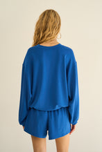 Load image into Gallery viewer, The Greii - Buttery Modal Sweatshirt – Blue Ocean Oversized Pullover
