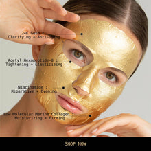 Load image into Gallery viewer, LAPCOS - 24k Gold Foil Premium Face Mask 5-PACK
