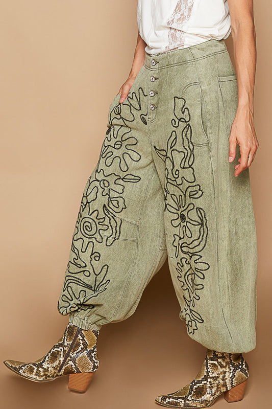 POL Relaxed Fit Twill Pant
