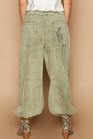 POL Relaxed Fit Twill Pant | 100% Cotton Casual Comfort