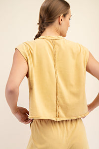 Rae Mode Mineral Washed Cropped Sleeveless Tank
