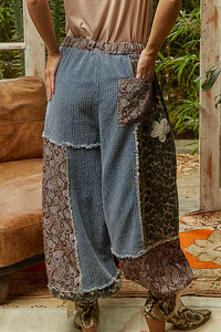 POL Roomy Patchwork Pant