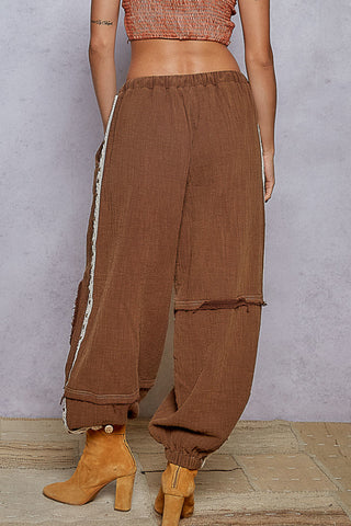 POL Vintage Washed Jogger Pant | 100% Cotton Casual Joggers