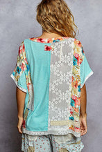 Load image into Gallery viewer, POL Short Sleeve Ribbed Top - Aqua
