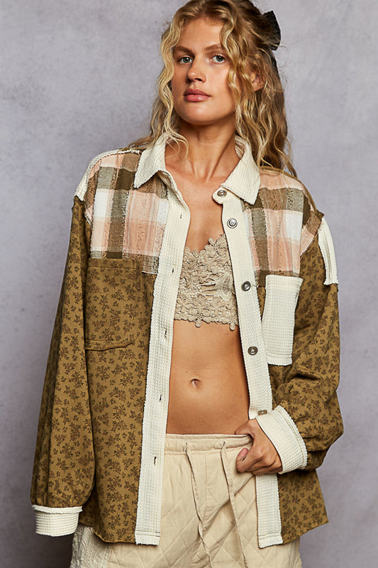 POL Roomy Fit Shirt Jacket