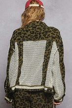 Load image into Gallery viewer, POL Leopard Crochet Patchwork Jacket | 100% Cotton
