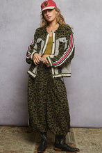 Load image into Gallery viewer, POL Leopard Crochet Patchwork Jacket | 100% Cotton

