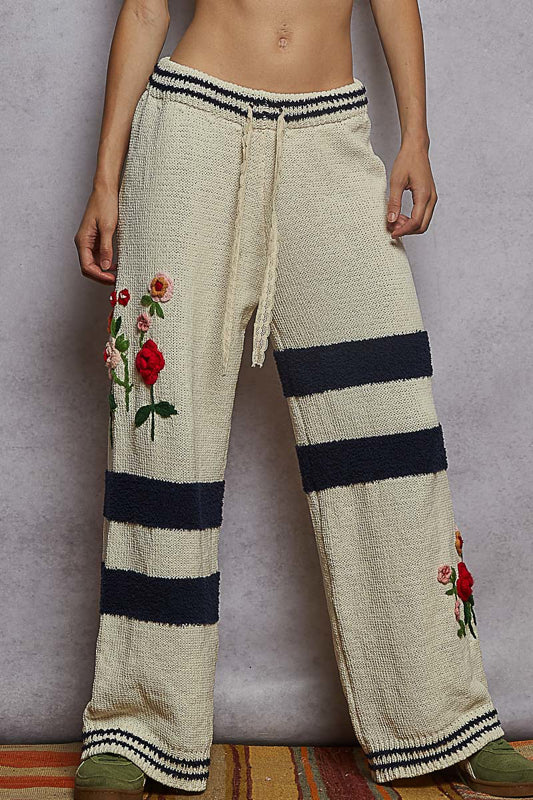 POL Relaxed Fit Chenille Pants