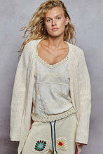 Load image into Gallery viewer, POL Long Sleeve Relaxed fit cardigan with pockets
