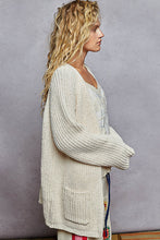 Load image into Gallery viewer, POL Long Sleeve Relaxed fit cardigan with pockets
