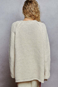 POL Long Sleeve Relaxed fit cardigan with pockets