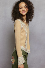 Load image into Gallery viewer, POL V-Neck Floral Patch Ribbed Top
