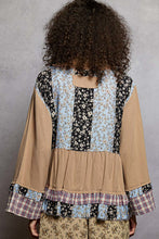 Load image into Gallery viewer, POL Ruffle Detail Woven Top – Boho Long Sleeve
