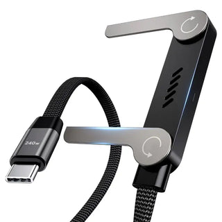 Tech Trendz Usb-c Cable & Phone Stand - Black