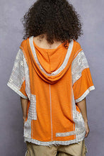 Load image into Gallery viewer, POL Short Sleeve Hoodie- Neon Orange
