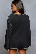 Load image into Gallery viewer, POL Thermal Star Patch Studded Relaxed Fit Top
