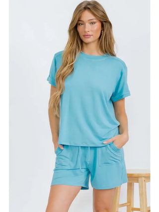 Yelete Lounge Shorts - Denim