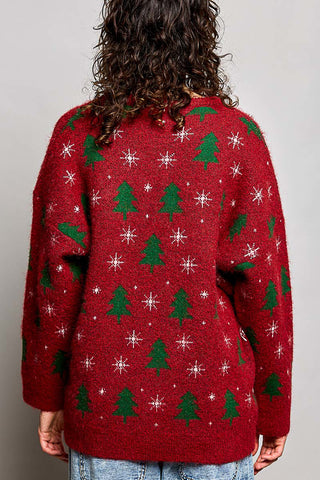 Pol Christmas Sweater, Red