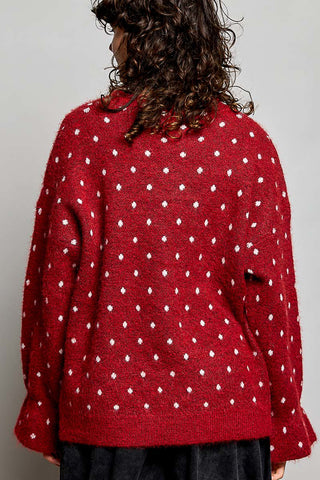 Pol Red Dot Sweater