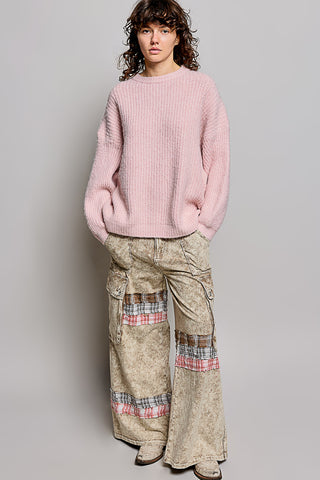 Pol - Pale Mauve Knit Sweater