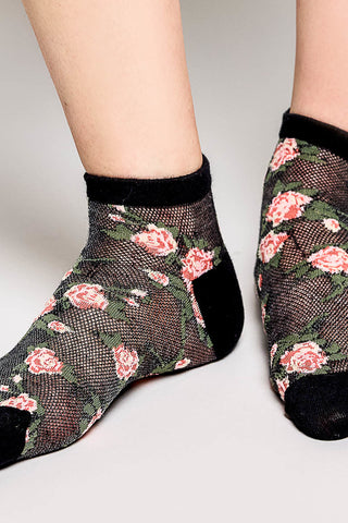 Floral Crew Socks, Multicolor